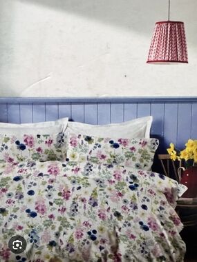 BLUEBELLGRAY DUVET COVER SET FOXGLOVE King 3 pc set OEKOTEX 100% Cotton, NWT